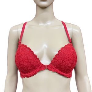 PINK Victoria’s Secret Red Date Racerback Push Up Bra Size 32DD